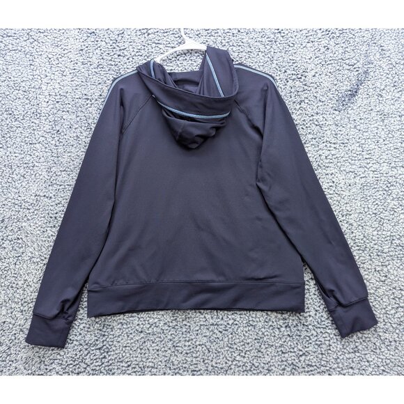 Y2K GAP Body Track Suit Jacket Size L Full Zip Stretch Gym Activewear Yoga Blue - Picture 2 of 11